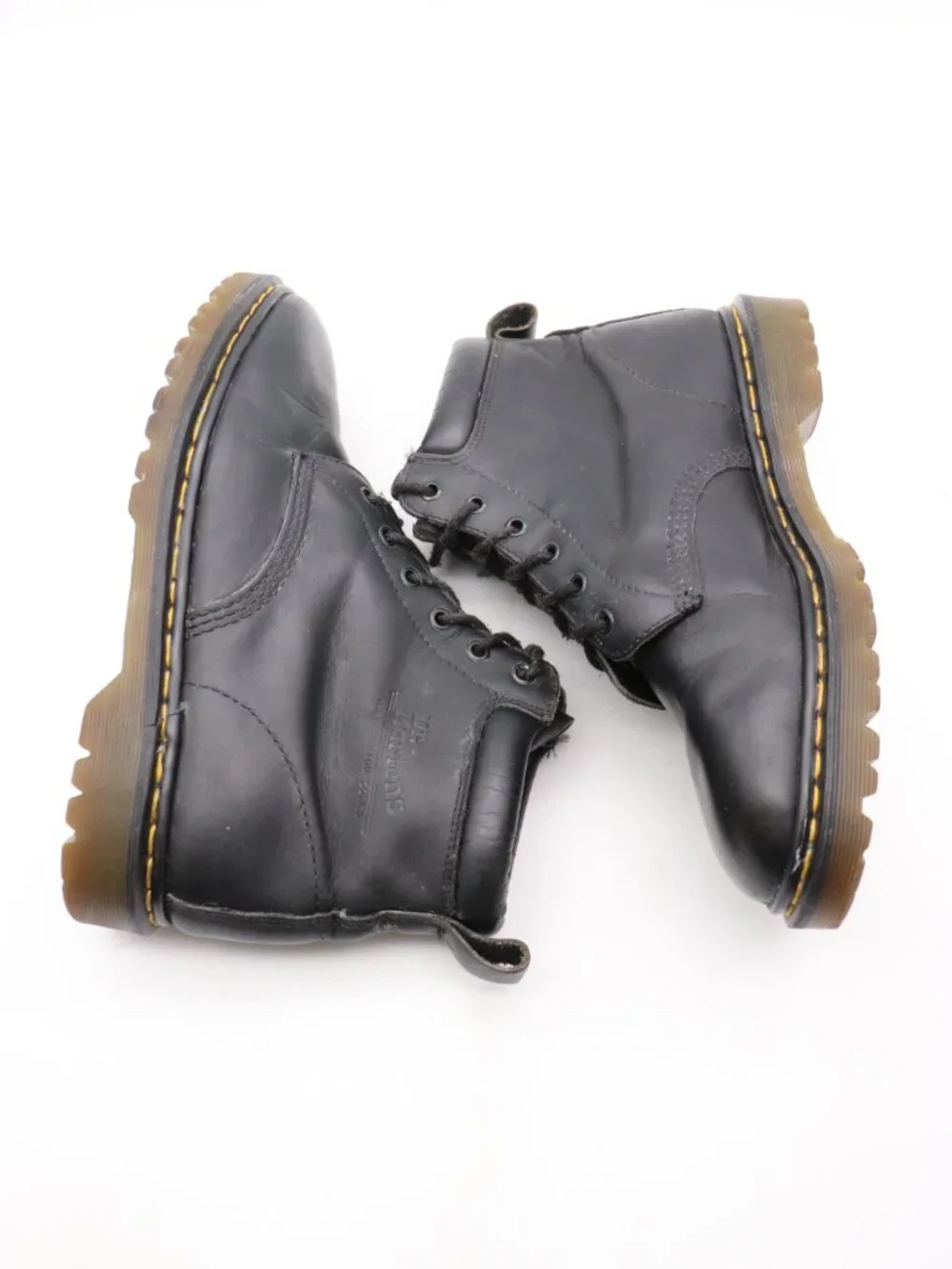 Doc Dr. Martens Boot 6 Eye Men's UK 10 US 11 Combat Boots Black Leather England